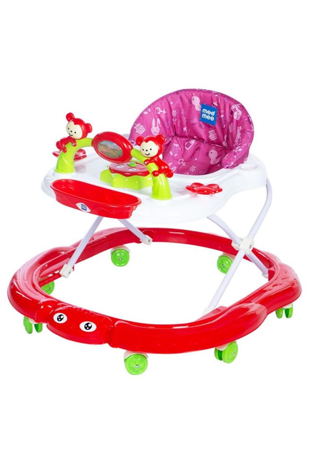 Mee Mee Simple Step Baby Walker With Push Walker Support Handle & Musical Activity Tray